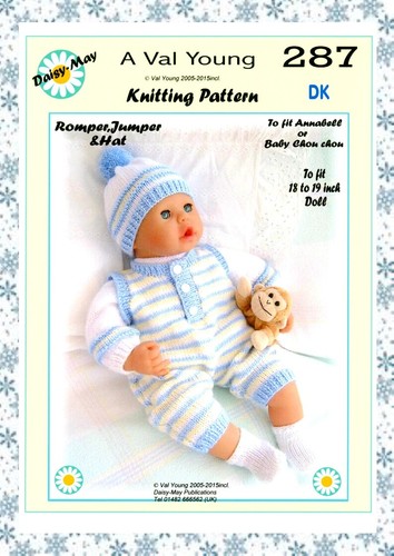 Dolls knitting pattern 287 - pattern, no