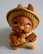Vintage Pendelfin Rabbit ROCKY Figure  Hand Painted Stoneware