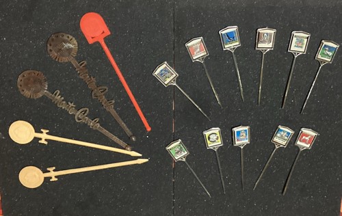 Vintage cocktail sticks 1970s - sticks,