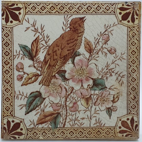 Antique fireplace tile - antique,