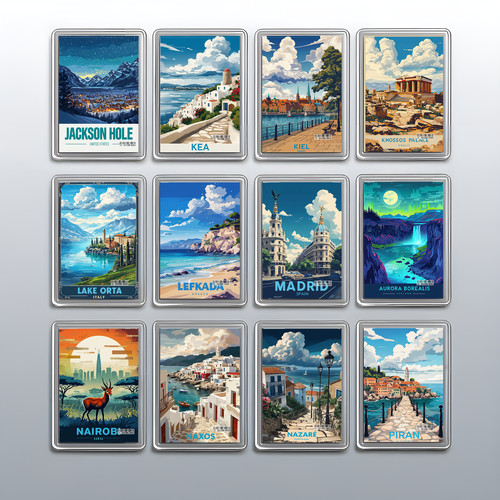 Acrylic travel city holiday - city,
