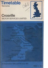 CROSVILLE BUS TIMETABLE BOOK