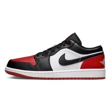 Nike Air Jordan 1 Low Shoes Trainers - UK9.5 EUR44.5 - 553558 161 - Bred Toe 
