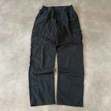 511 Tactical Cargo Trousers Mens 30" Baggy Fit Wide Leg Workwear Pants, Black