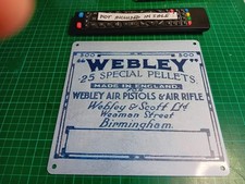 Webley pellet box - pellet, logo