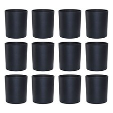 Candle Glass Matt Black