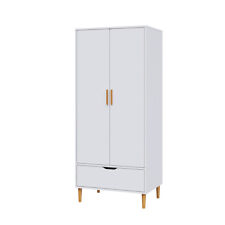 Modern White 2 Door Wardrobe