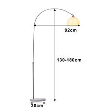 Standard Floor Lamp Arc Lamps Acrylic Lampshades Standing Lighting Modern Style