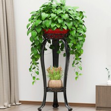 2-Tier Metal Plant Rack Tall