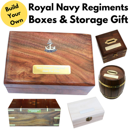 Royal navy regiments wooden - navy,
