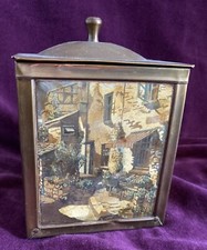 Antique Hammered Brass On Wood