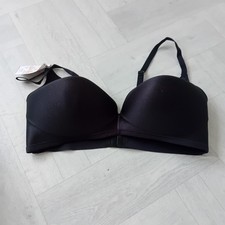 Maidenform Black Wireless Plunge Bra XXL | NeoKnit Lift Support Smoothing Straps