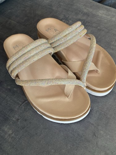 Moda pelle leather sliders - pelle,