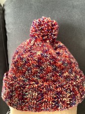 Hand knitted Colourful Bobble Hat