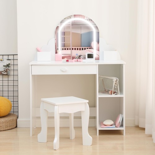Kids vanity table - and, stool