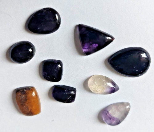 Blue john fluorite - blue,