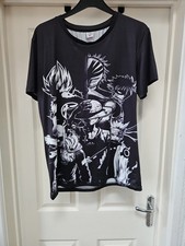 Anime Characters Graphic Shirt Dragon Ball Z Bleach One Piece Size 2XL