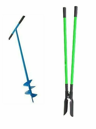 Fence post hole - auger, digger