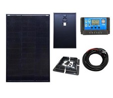 150w black solar panel - solar, kit