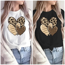 WOMENS LADIES 3 LEOPARD LOVE