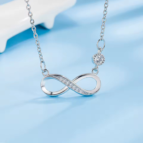 925 sterling silver infinity - silver,