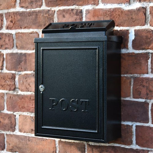 Black wall mounted post - mounted,