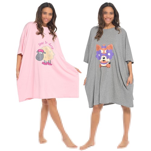 Ladies oversized nighties - oversized,