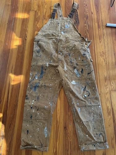 Painted carhartt overalls - painted,