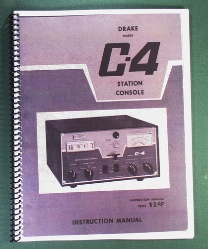 Drake instruction manual - c-4,