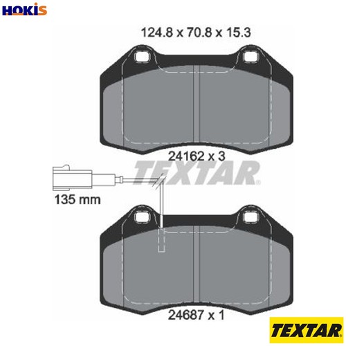 Brake pad set - set,