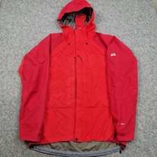 Mountain Equipment Jacket Mens Medium Red Goretex Pro Windbreaker Rain Coat Trek