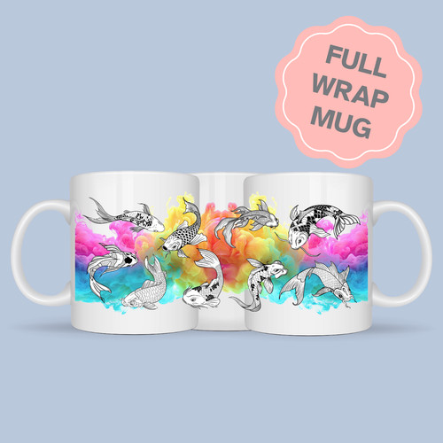 Japanese koi mug - japanese,