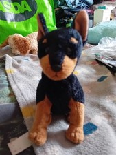 Ty Beanie Babies Trooper The Doberman Pinscher, Small Plush Soft Toy, RARE 