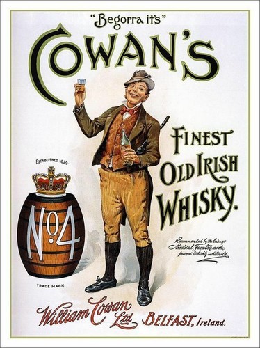 Vintage cowans irish whisky - cowans,