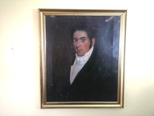 ANTIQUE OIL ON CANVAS PORTRAIT