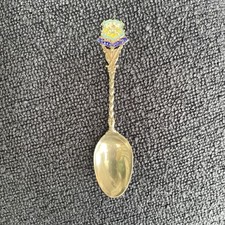 Leamington Commemorative Tea Spoon Sliver  Antique Vintage  