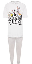Mens Looney Tunes Pyjama Set S