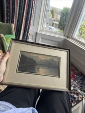 Vintage Framed Print  Blea Tarn Lake District Country Scene Elmer Keene 