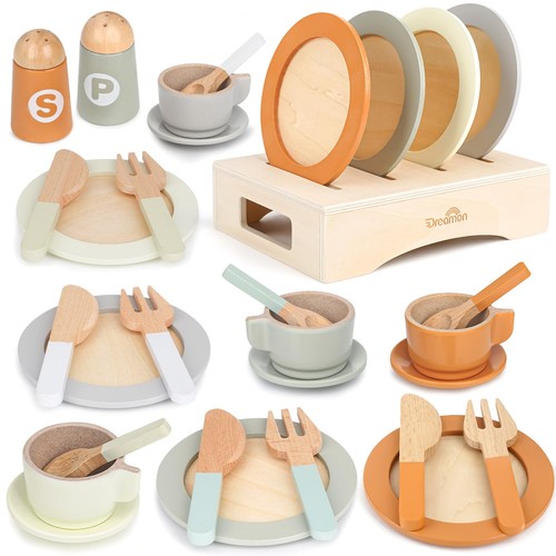 Wooden tea set for - wooden, 1