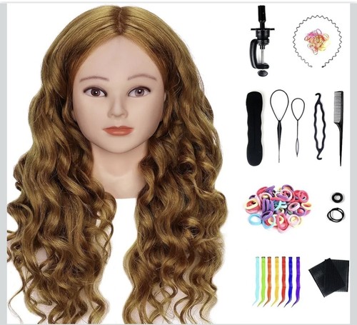 Real hair mannequin head - 80%,