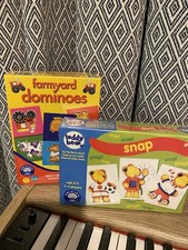 Orchard Toys Teddy Bear Snap & Farmyard Dominoes Games Age 3-6