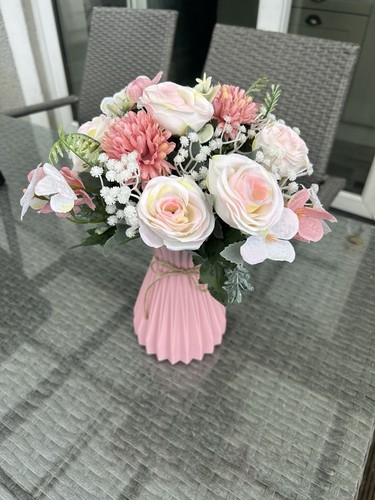 Artificial flowers pink - flowers, in