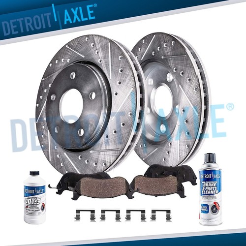 Front drilled disc - drilled, +
