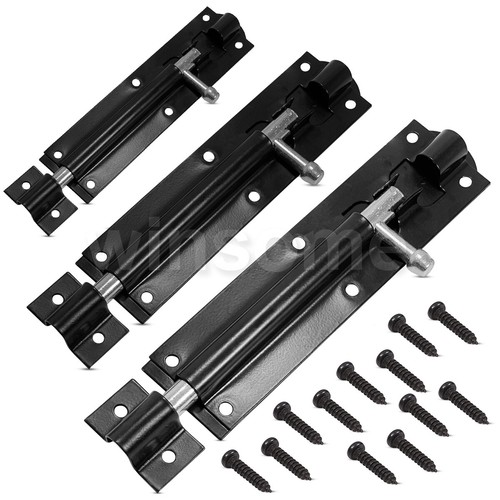 Heavy duty tower bolt black - heavy,