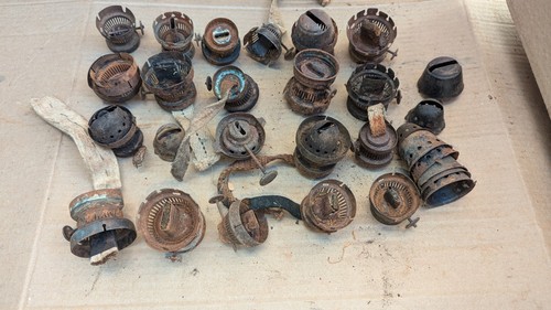 Antique kerosene oil lamp - antique,
