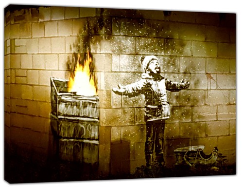 Banksy canvas wall art - banksy,