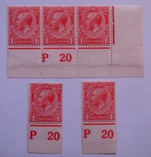 George V: Simple Cypher: N16 Harrison P20 incl. corner triple.  2