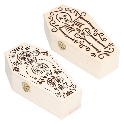 Unfinished wooden coffin - unfinished,