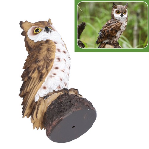 Owl resin - (brown,