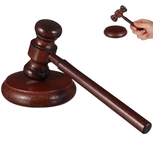 Wooden judge gavel hammer - judge,